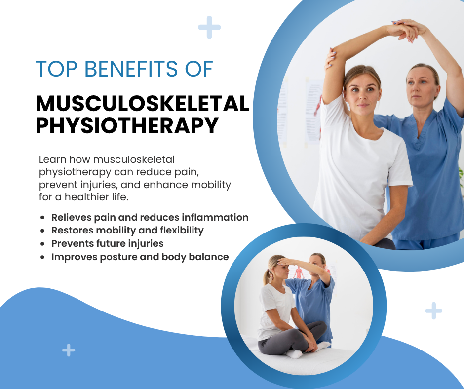 Physiotherapist guiding patient through gentle exercises to relieve everyday pain and improve movement